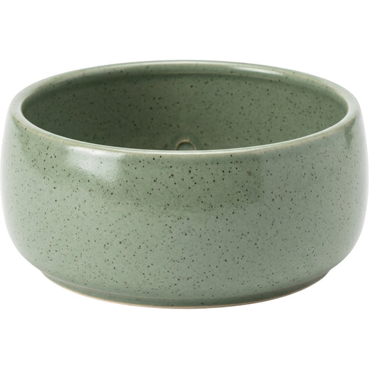 Slopt Speckled Ceramic Planter Bowl Sage 7 in